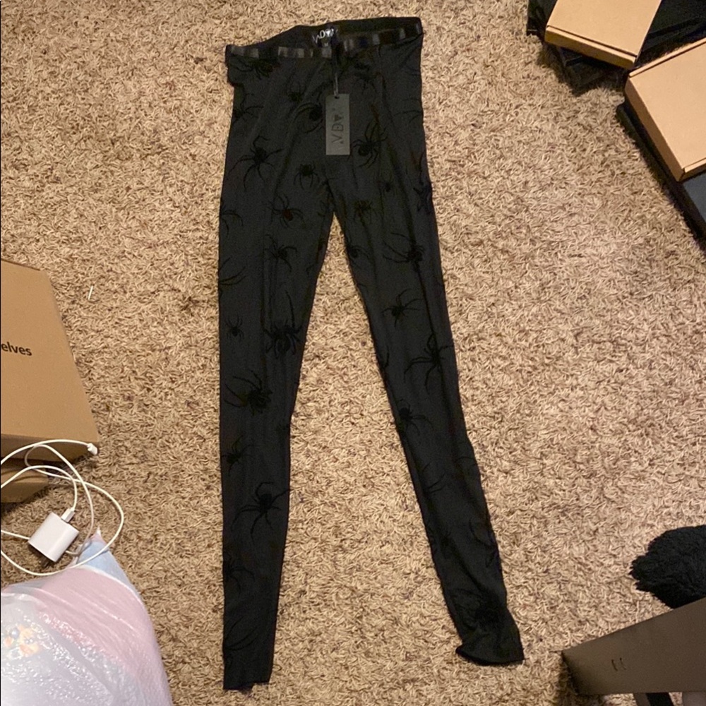 Dolls Kill spiderweb mesh leggings/stockings